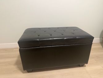 Black ottoman