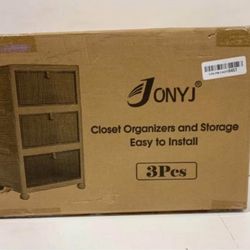 JonyJ 3 Tier Closet Storage
