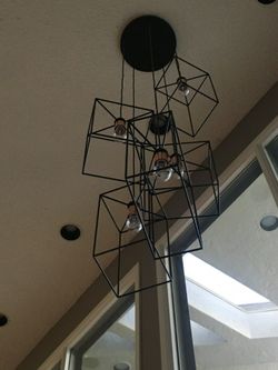 Diamond Box Pendant Light