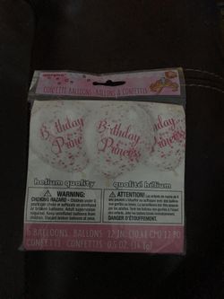 Birthday princess balloons