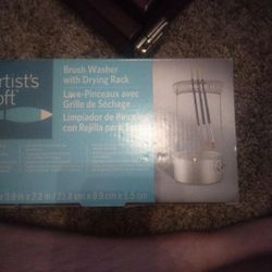 Brush Washer And Drying Rack 