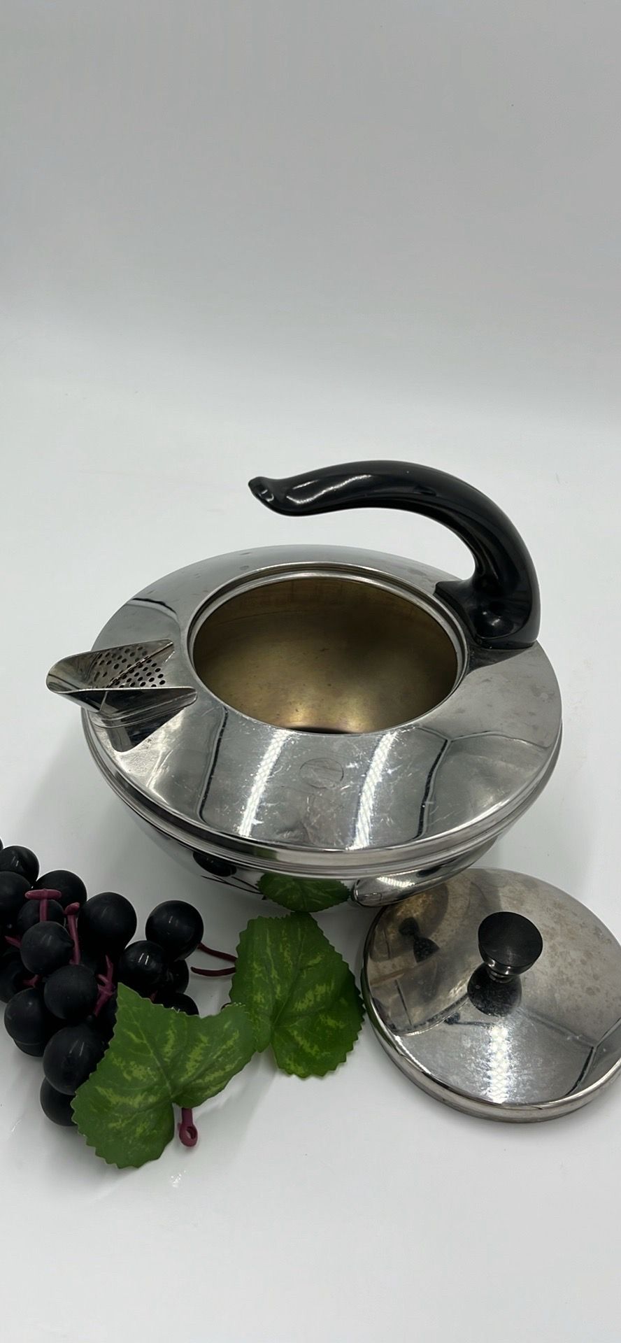 Vintage Revere Ware Stainless Tea Pot