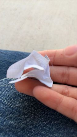 Crumbled up paper kanye west touched