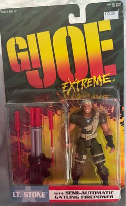 GI JOE extreme LT. Stone with semi-automatic Gatling firepower