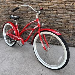 Electra Step Thru “ Hawaii “ 26 Inch Beach Cruiser Cherry Red 