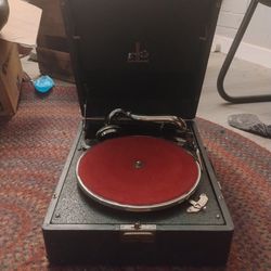 Antique Gramaphone Made By Palliard  1904 Year Has Two Records 