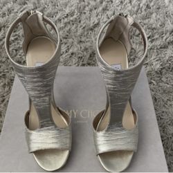 Jimmy Choo Champagne Lana 100 Sandals