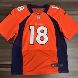 Nike On Field Denver Broncos Peyton Manning #18 NFL Stitched Jersey Size 48 L