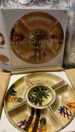 Bellagio Christmas 16” revolving lazy Susan