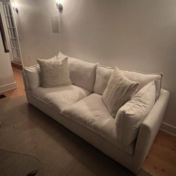 White Linen Couch
