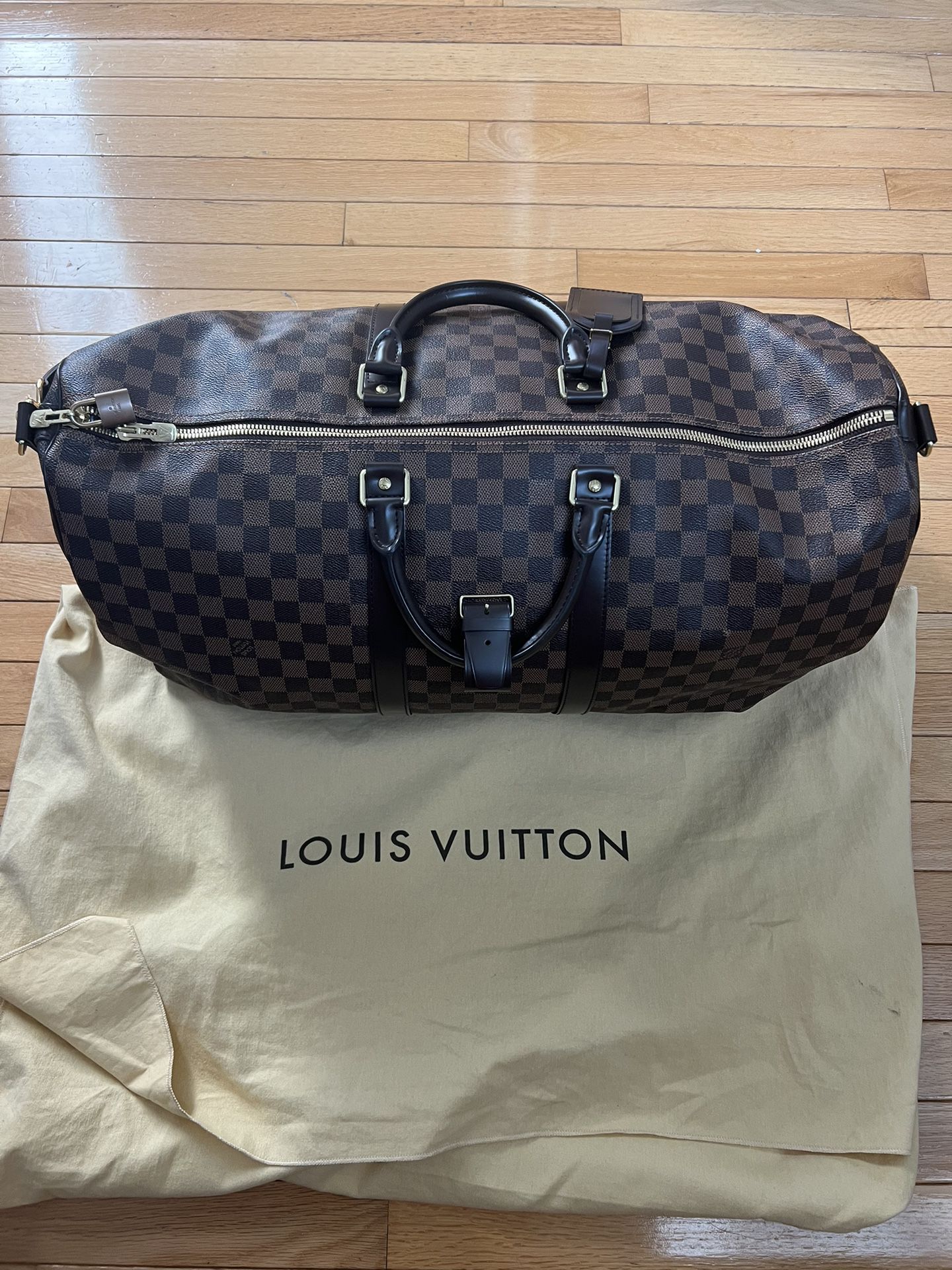 Louis Vuitton Keepall Bandouliere Damier 55 Lightly Used 