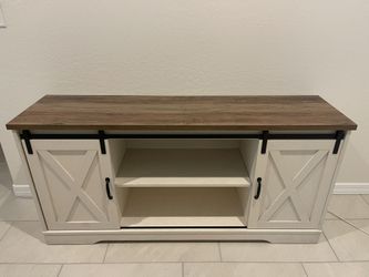 Entertainment Center TV Stand Console Media Farmhouse Modern Rustic