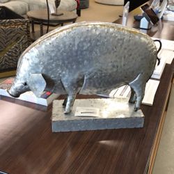 Galvanized Metal Pig