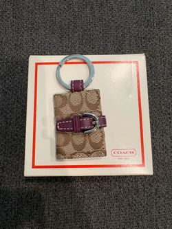 Vintage Coach Mini Picture Frame Keychain