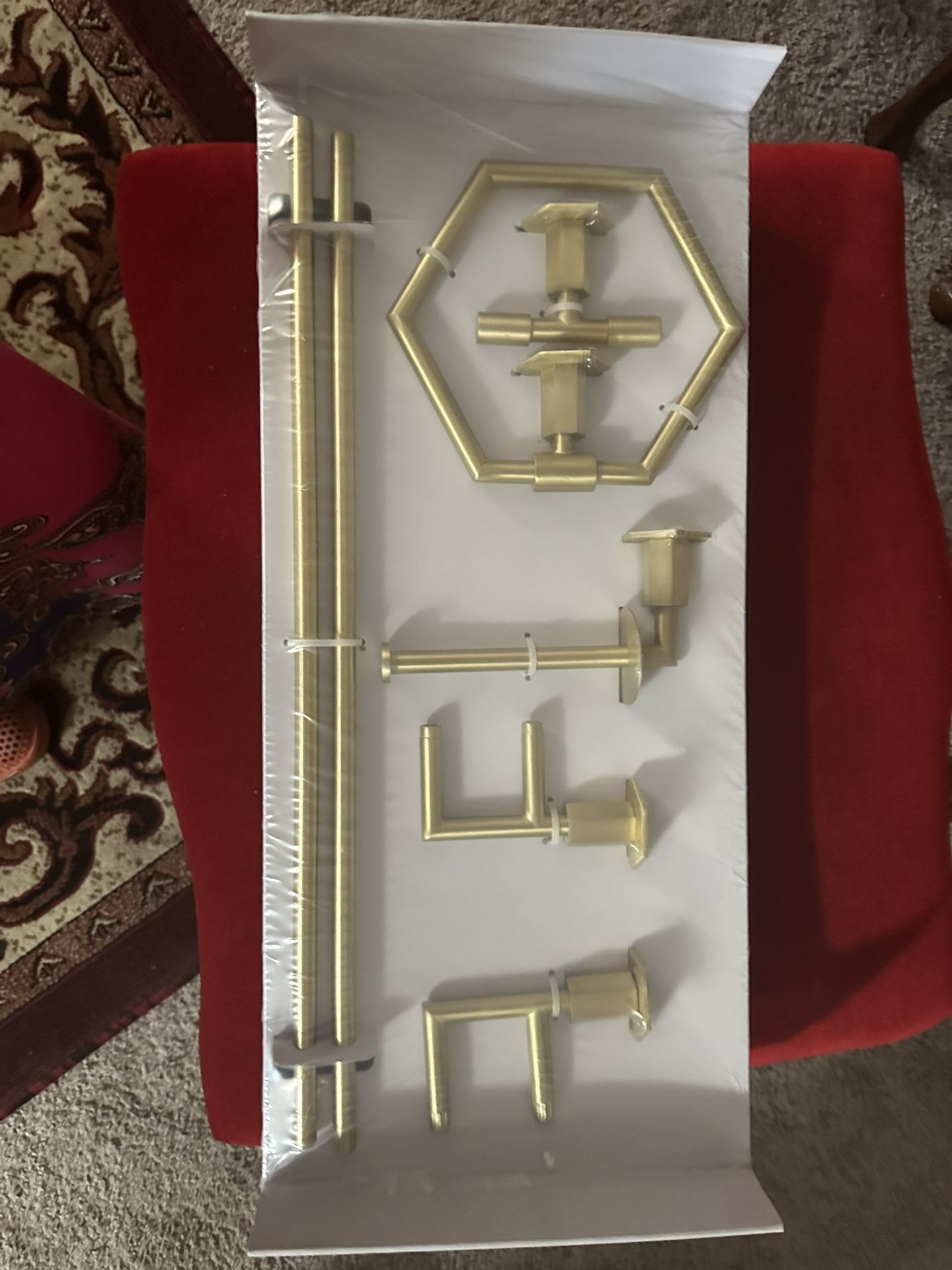 Gold Plated Bathroom Set