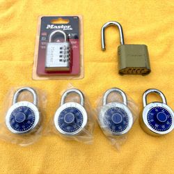 LOCKS (COMBINATION) 6 PC.