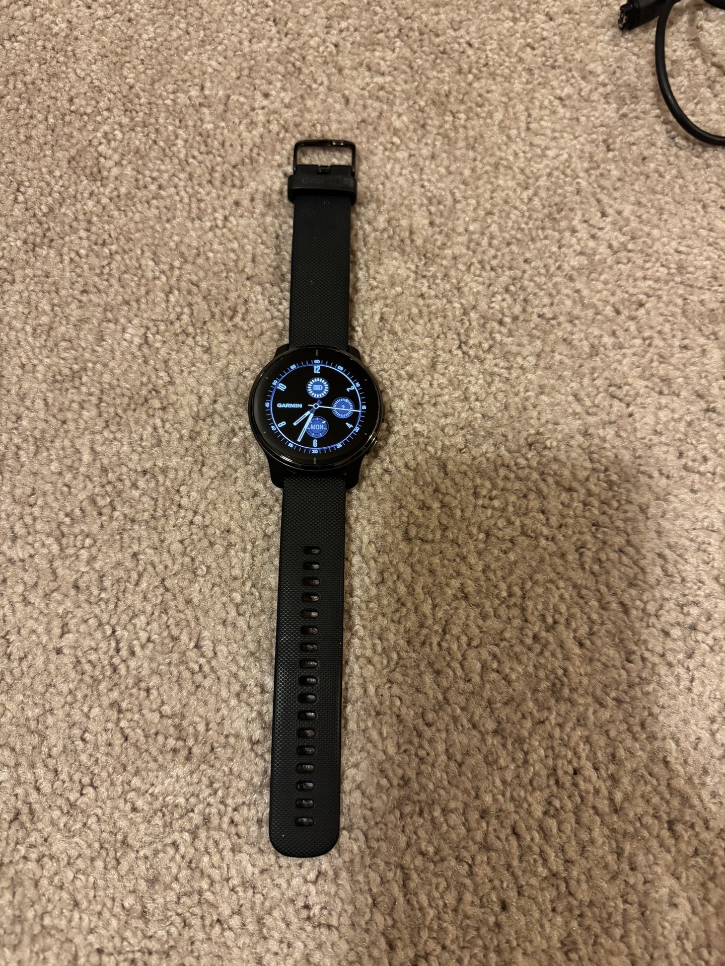 Garmin Venu 2 Plus, Black, Box, Charger, Screen Protector