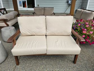 Outdoor Love Seat with Cushions