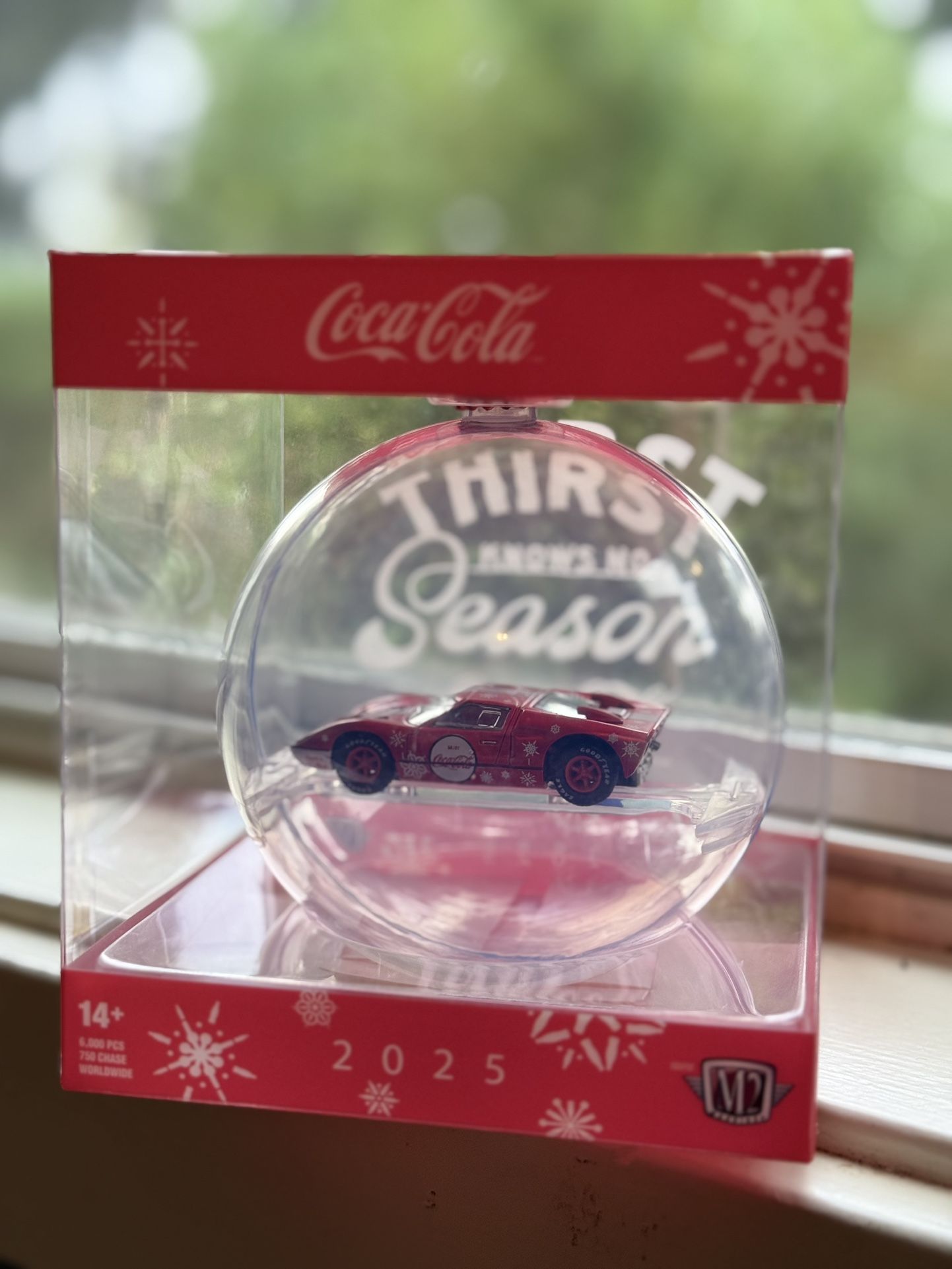 2025 M2 Machines Christmas Ornament - Coca-Cola 1966 Ford GT40