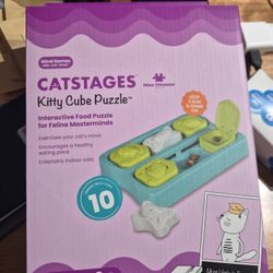 Catstages Kitty Cube Puzzle – Interactive Cat Treat Toy (NEW)