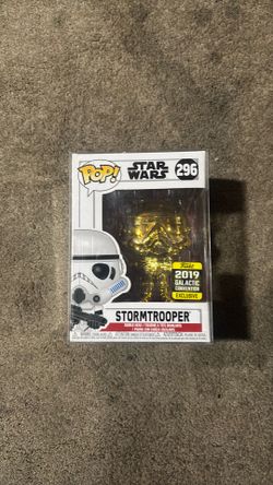 Funko Pop Star Wars Stormtrooper #296 Gold Chrome
