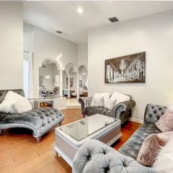 Luxury Couches And Chaise Lounger Set