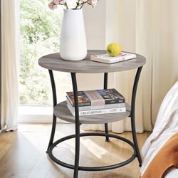 Millwood Pines End Table - Gray/black 