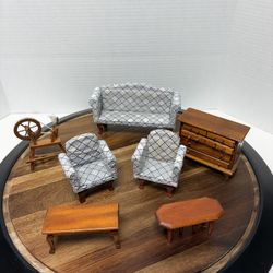 Vintage Handmade Dollhouse Furniture Lot Number One