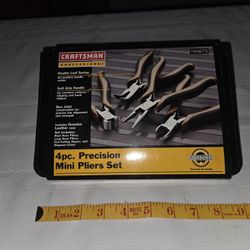Craftsman Four Piece Precision Mini Pliers Set
