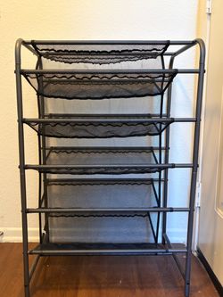 6-Tier Metal Mesh Shoe Rack