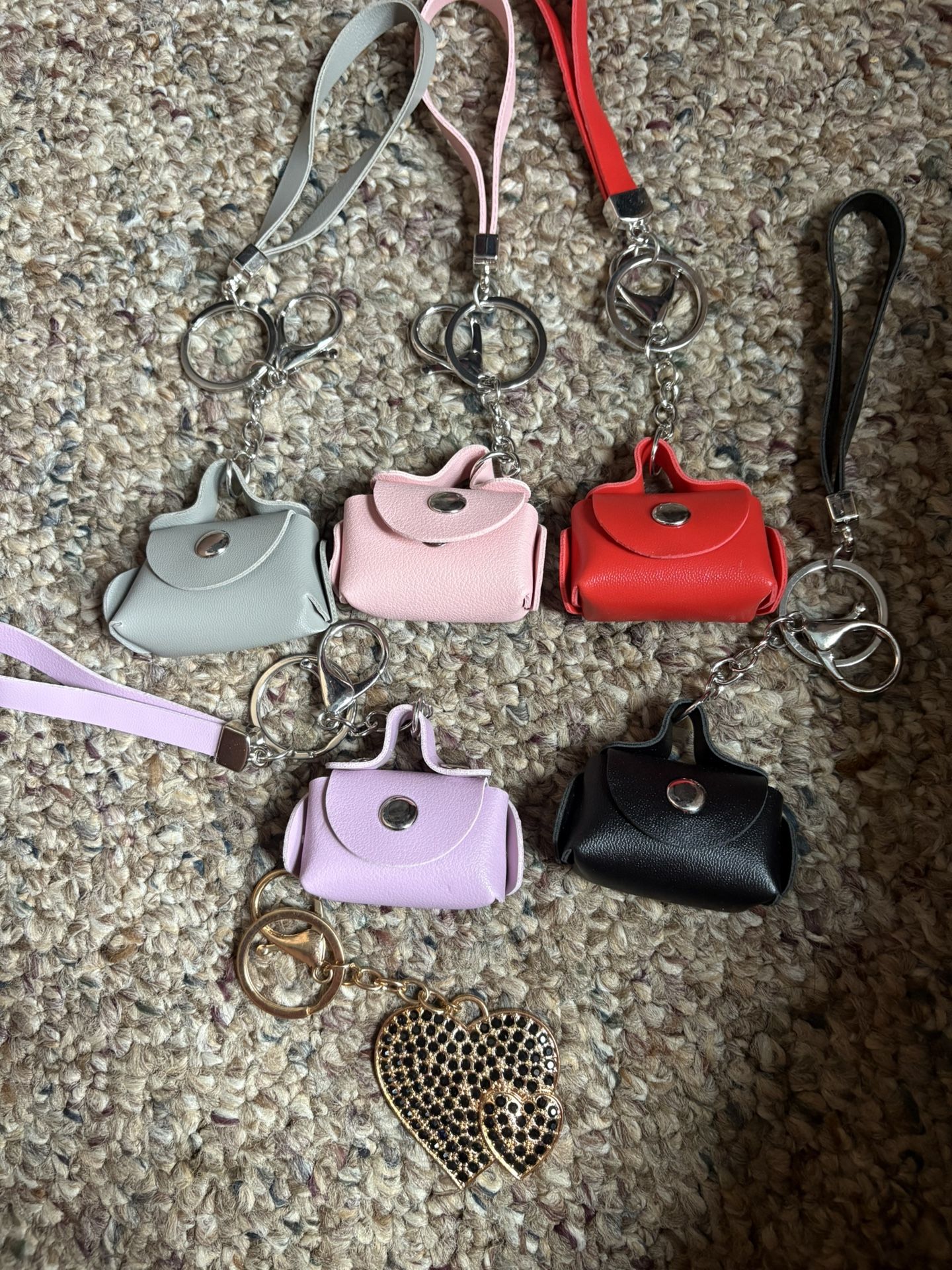 Purses Keychains And Heart