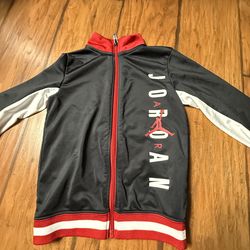 Kids Jordan Brand Red Black Sweatshirt Zip Jacket Air Nike Track  4T  Very good condition