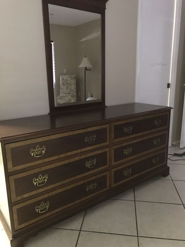 Six Drawer Dresser With Mirror And Two Matching Nightstands For Six Drawer Dresser With Mirror And Two Matching Nightstands