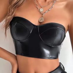 Leather Corset Top 
