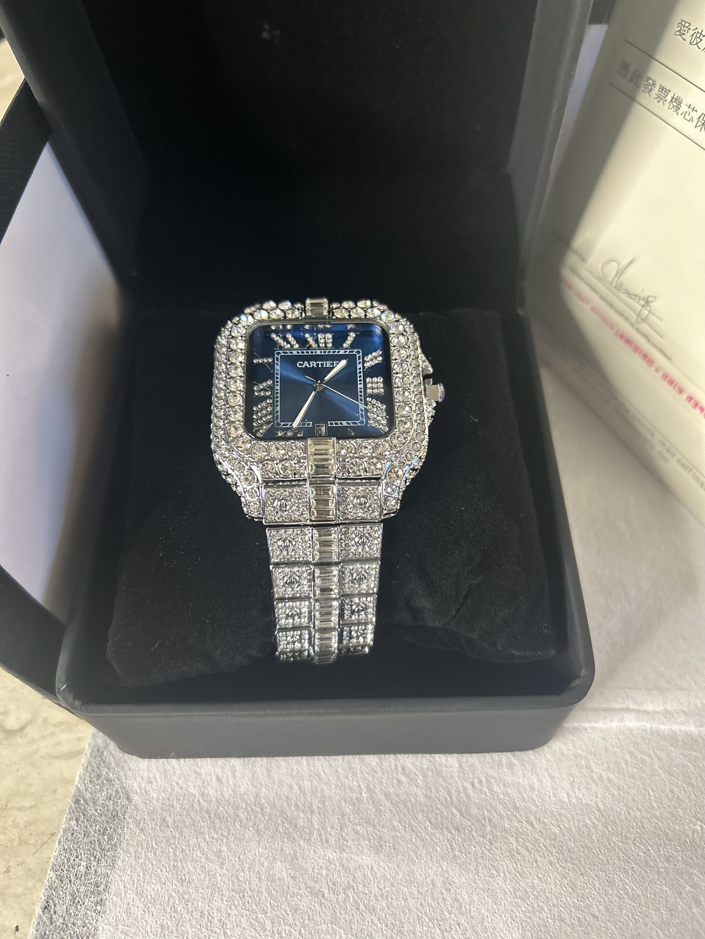 GRA verified luxurious moissanite watch