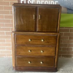Wooden Tallboy Dresser