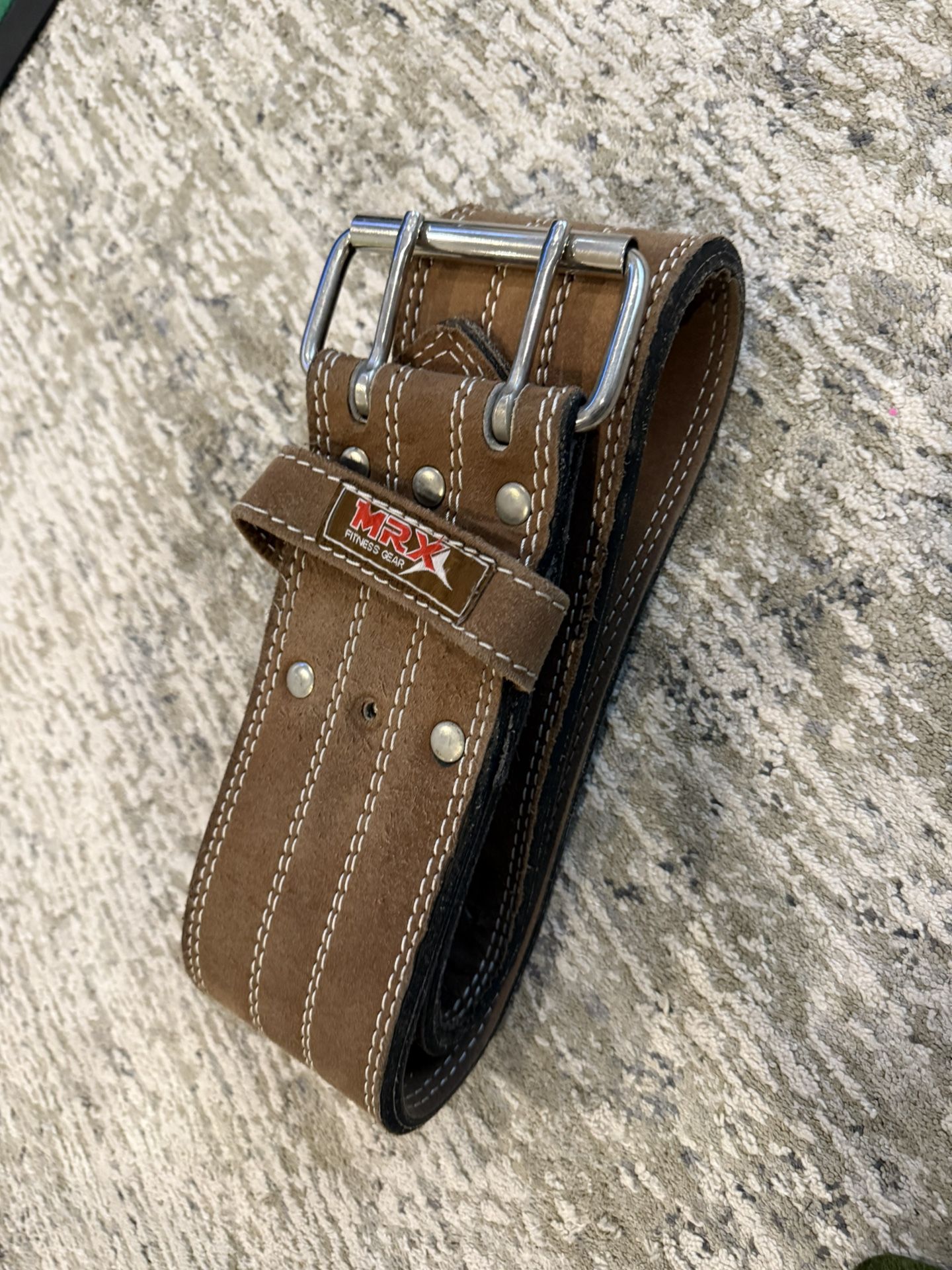 MRX Fitness Gear Leather deadlifting Belt