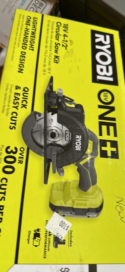Ryobi 18v 4-1/2” circular saw kit only asking $100 (financing available)