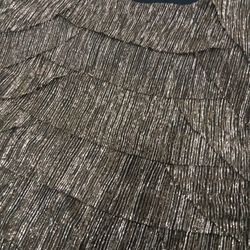 DressBarn Ladies Black/Metallic Gold Blouse Size 2X