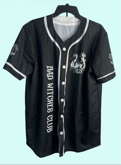 Women’s Bad Witches Club Baseball Jersey Size XL