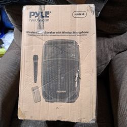 PYLE wireless BT PA speaker with wireless microphone