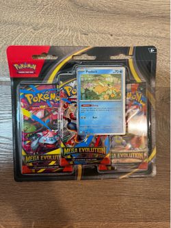Mega evolution 3 pack psyduck sealed new pokemon