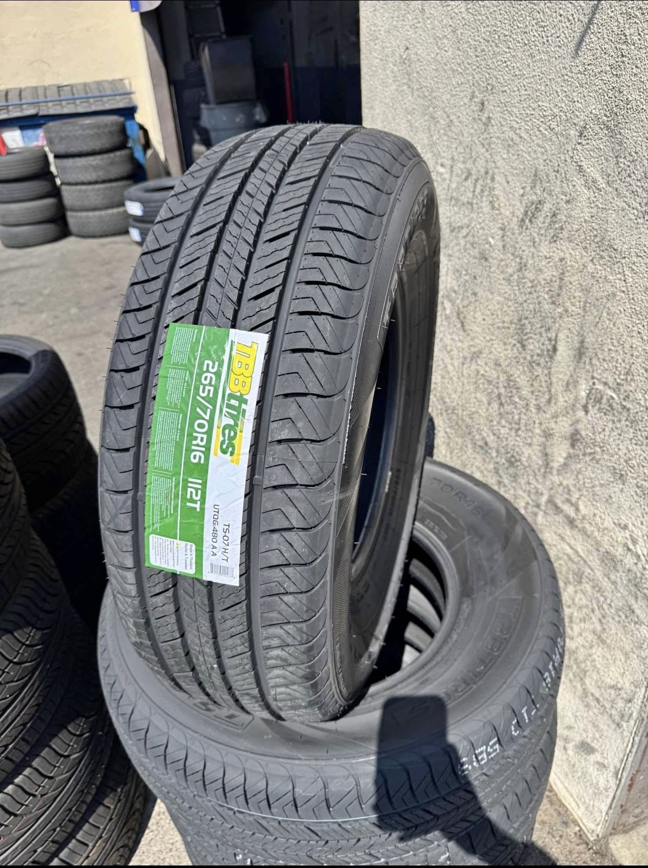 265-70-16 TBB TS-07 HT 112T Brand new 4 Tires Free Mount Balance installed 265/70/16 llantas