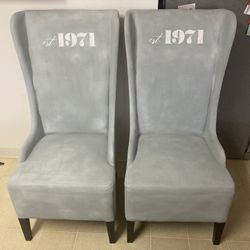 Pair of Arhaus wingback Armchairs