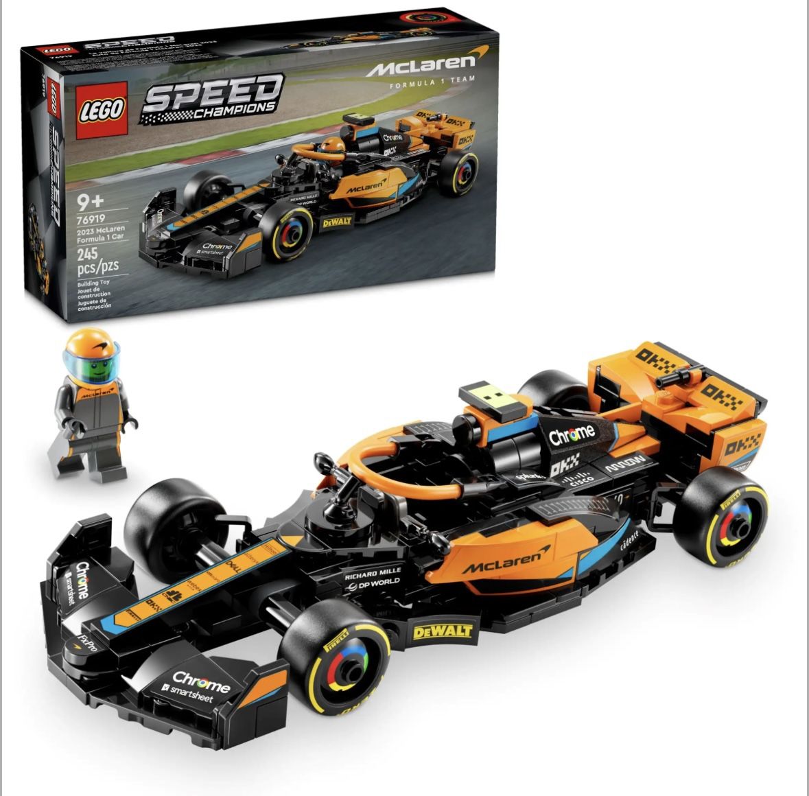 LEGO 2023 McLaren Formula 1 Race Car #76919 NIB NWT