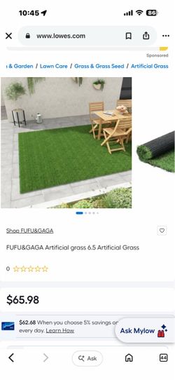 FUFU&GAGA Artificial grass 6.5 Artificial Grass