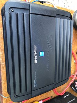 Alpine MRP-F300 V-Power Series 4-channel car amplifier — 50 watts RMS x 4