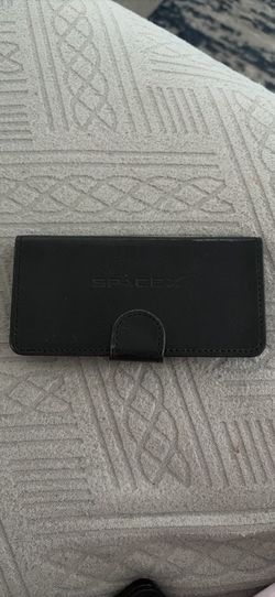 SpaceX Black Leather Wallet/Charging Device