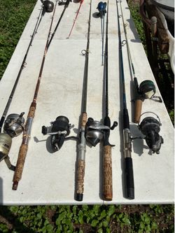 Ten Old Rod and Reels.     $35 for All.    South Austin.