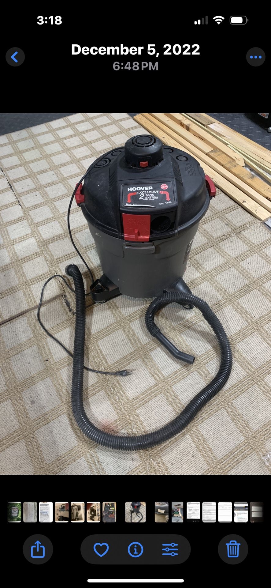 Wet Dry Vacuum Hardly Used